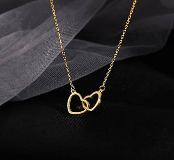 Elegant 18K Gold Love Necklace