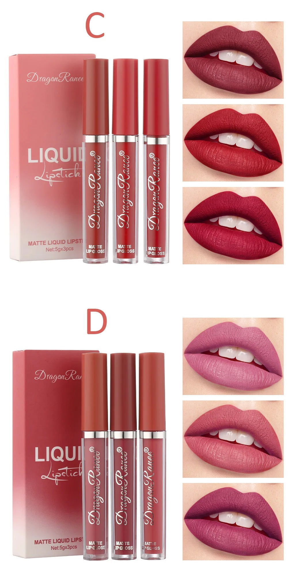 Matte, lasting, waterproof, vibrant, Korean.