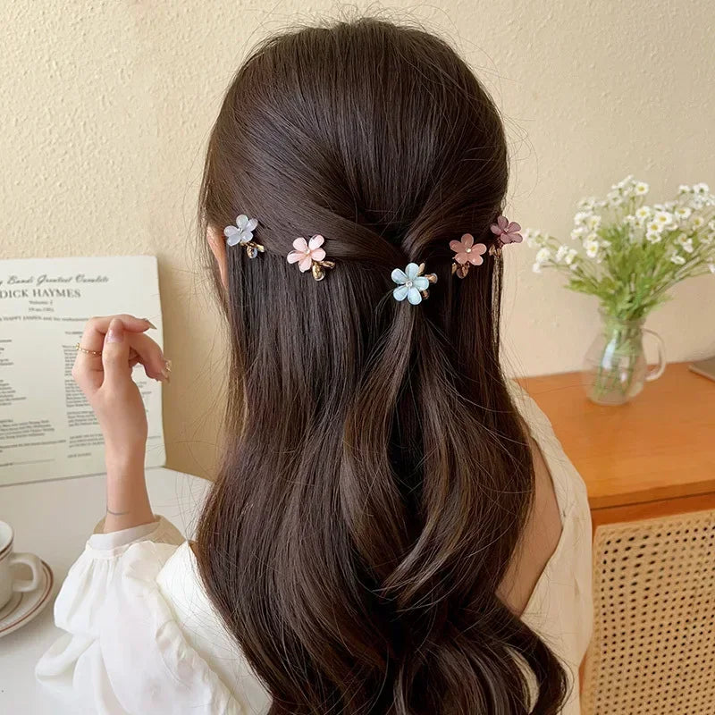 Colorful Mini Flower Hair Claws