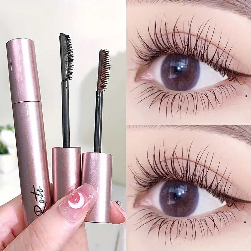 Slim, lasting, curled, waterproof, smudge-proof.