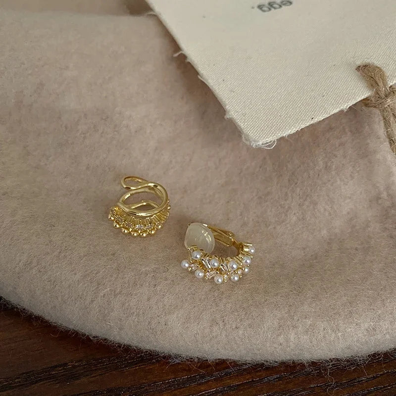Korean Double Layer Pearl Earrings