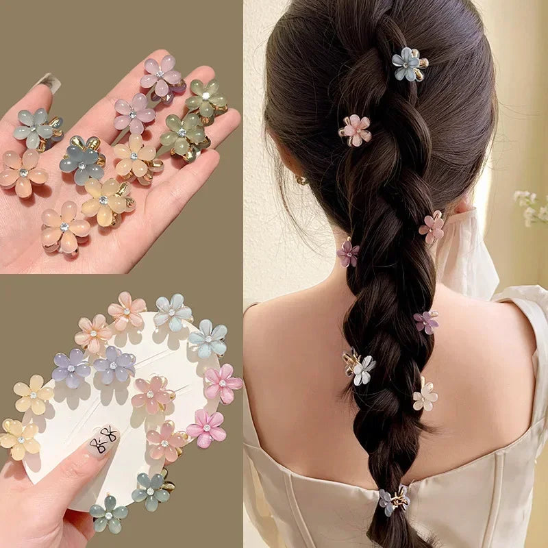 Colorful Mini Flower Hair Claws