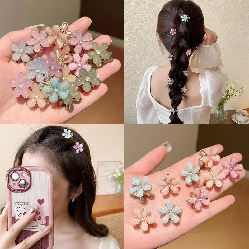 Colorful Mini Flower Hair Claws