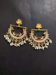 Earring With Multi color Stones