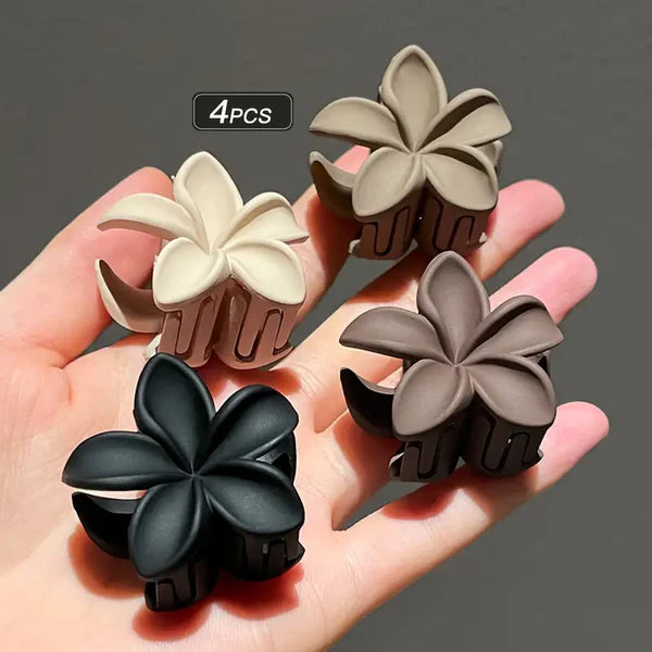 Mini Matt Floral Clips