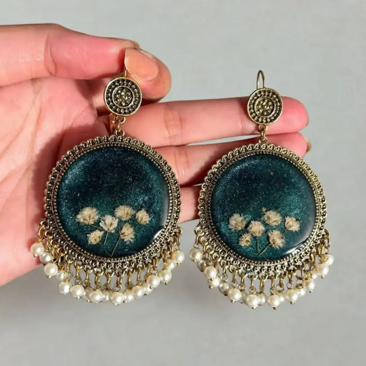 Premium Resin Jhumka Elegant Earrings