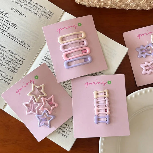 Colorful Geometric Cute Hair Clips