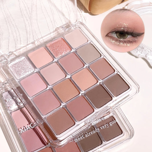 "16-Color Sunset Matte Eyeshadow"