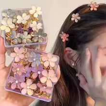 Colorful Mini Flower Hair Claws