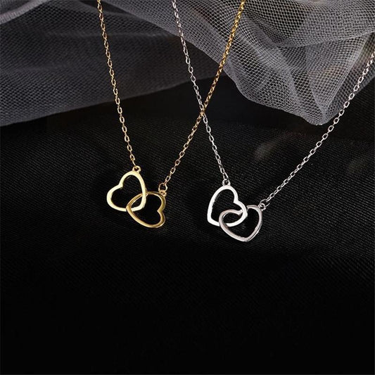 Elegant 18K Gold Love Necklace