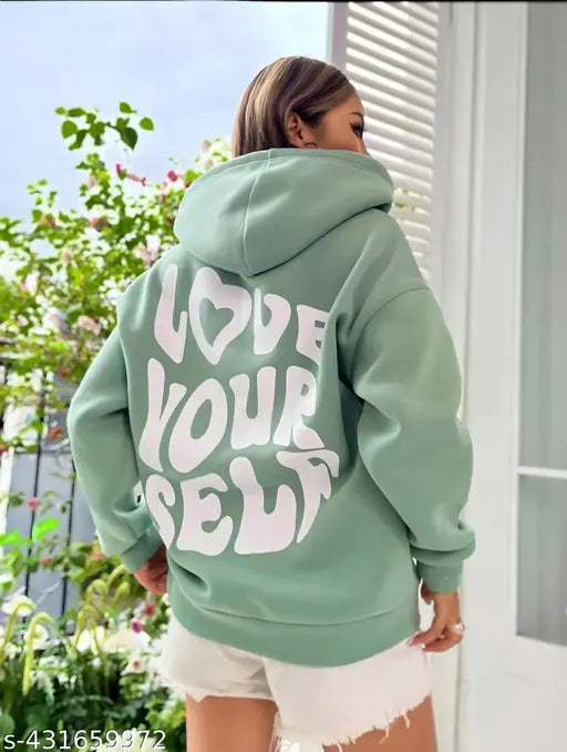 Love Yourself Fleece Winter Hoodie