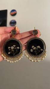 Premium Resin Jhumka Elegant Earrings